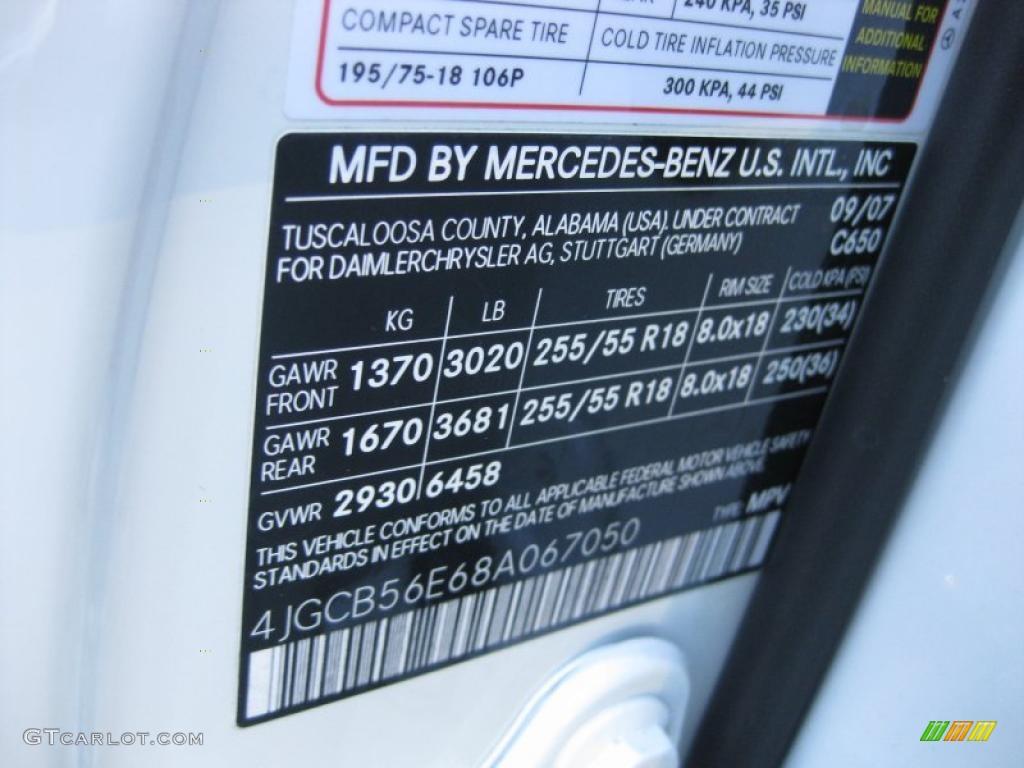2008 R Color Code 650 for Arctic White Photo #39686211