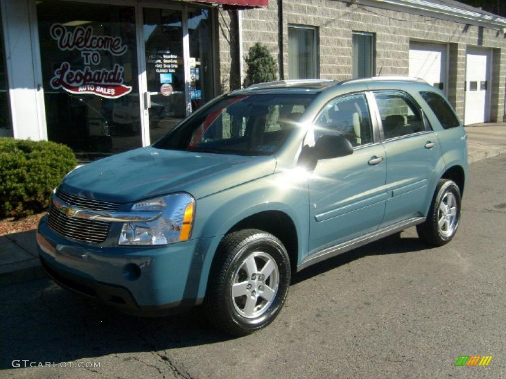 2008 Equinox LS - Golden Teal Metallic / Light Cashmere photo #1
