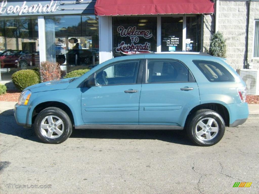 2008 Equinox LS - Golden Teal Metallic / Light Cashmere photo #2