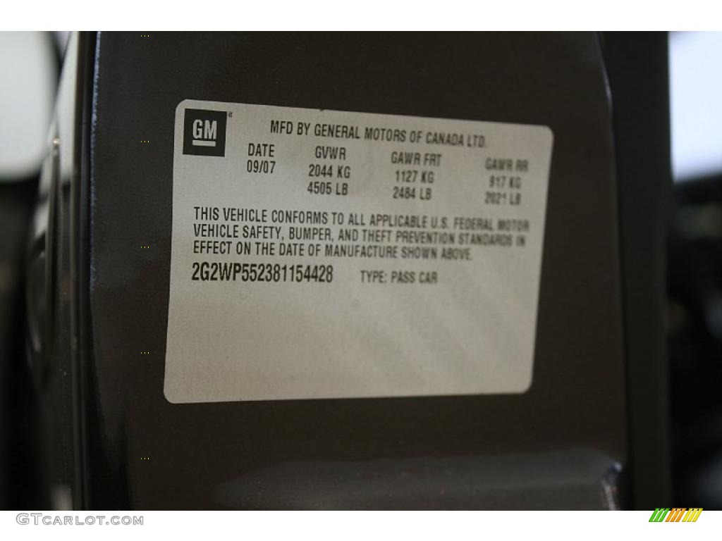 2008 Grand Prix Sedan - Dark Mocha Metallic / Ebony photo #24