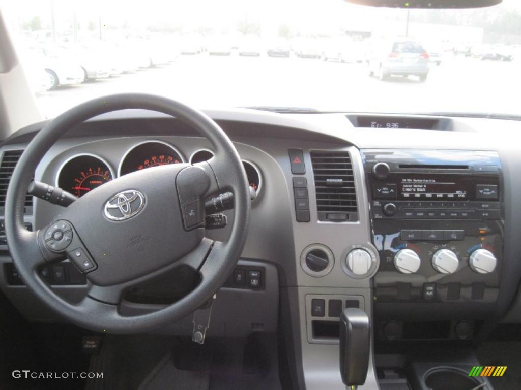 2011 Toyota Tundra SR5 Double Cab 4x4 Graphite Gray Dashboard Photo #39689147