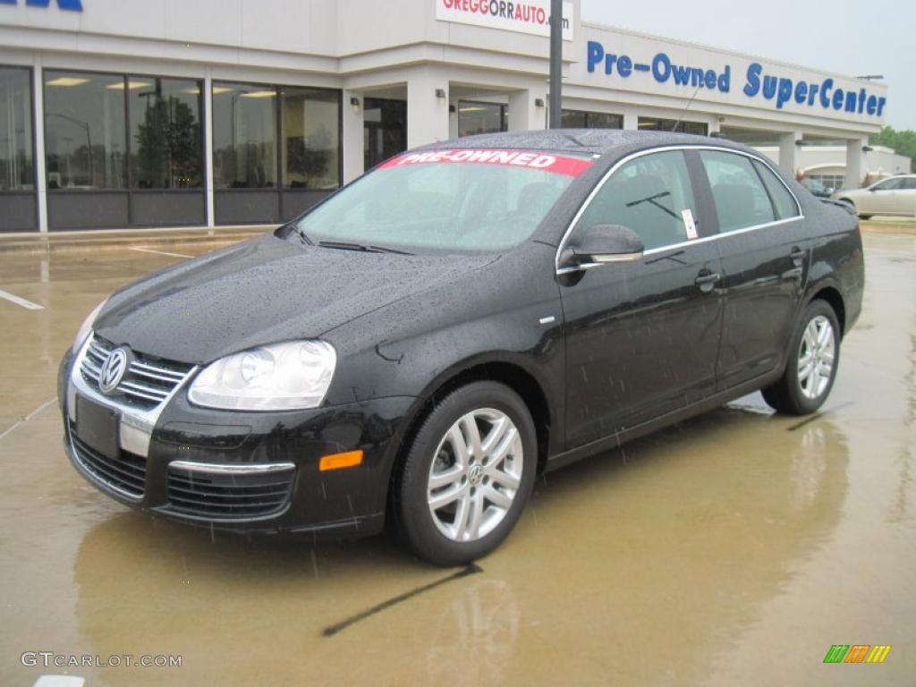 2007 Jetta Wolfsburg Edition Sedan - Black / Anthracite photo #1