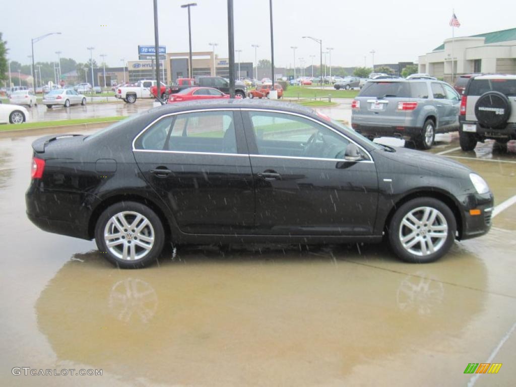 2007 Jetta Wolfsburg Edition Sedan - Black / Anthracite photo #4