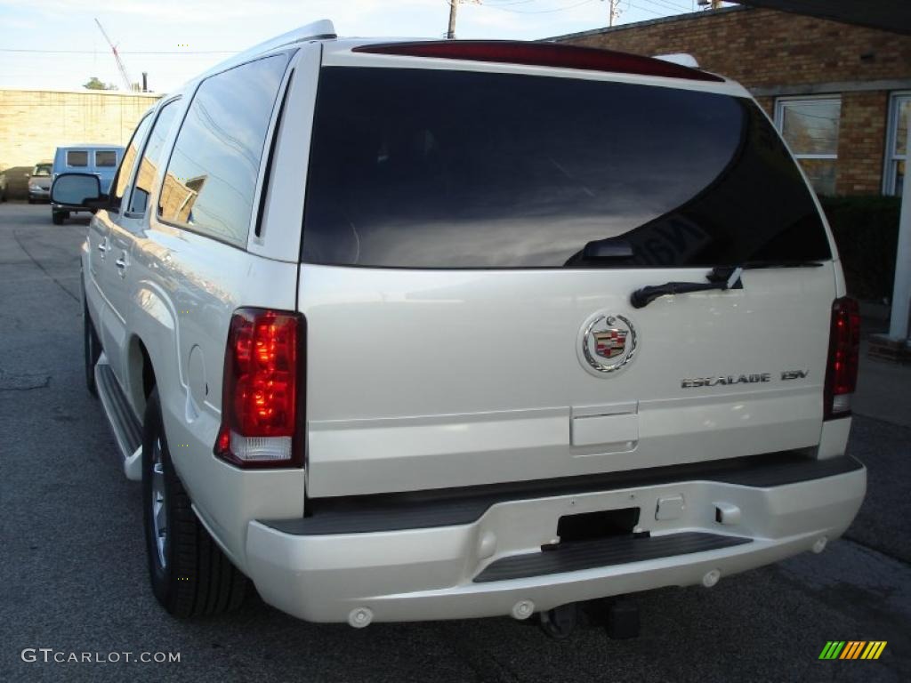 2005 Escalade ESV AWD - White Diamond / Shale photo #5