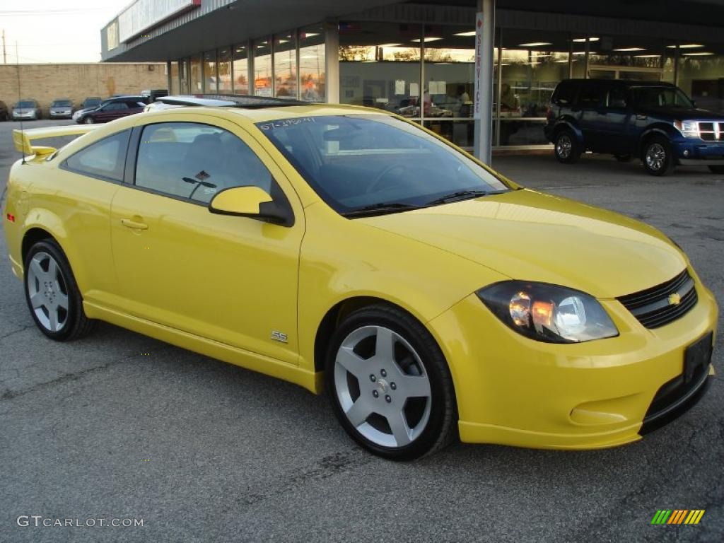2007 Cobalt SS Supercharged Coupe - Rally Yellow / Ebony photo #3