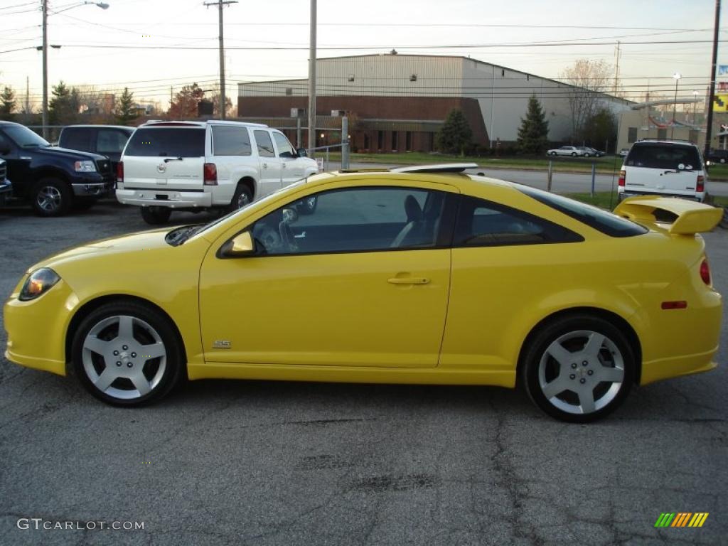 2007 Cobalt SS Supercharged Coupe - Rally Yellow / Ebony photo #7