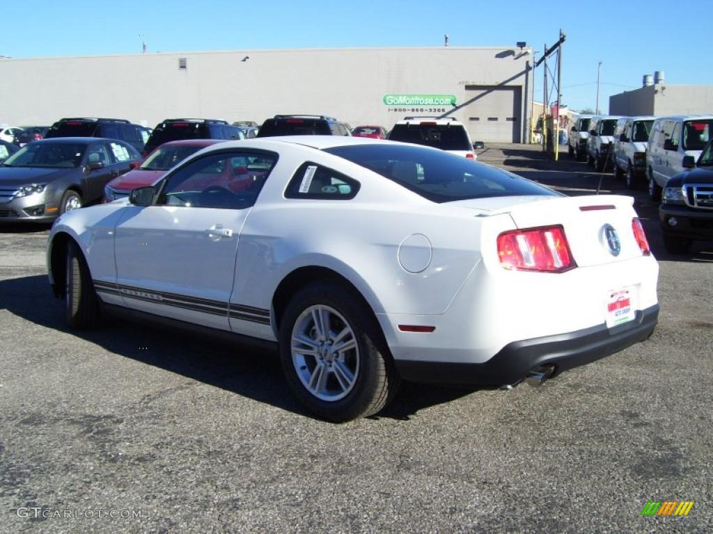 2011 Mustang V6 Coupe - Performance White / Charcoal Black photo #3