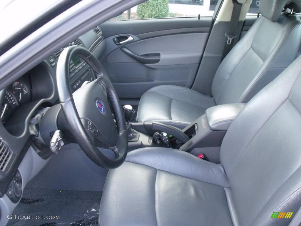 Charcoal Grey Interior 2003 Saab 9-3 Linear Sport Sedan Photo #39699303