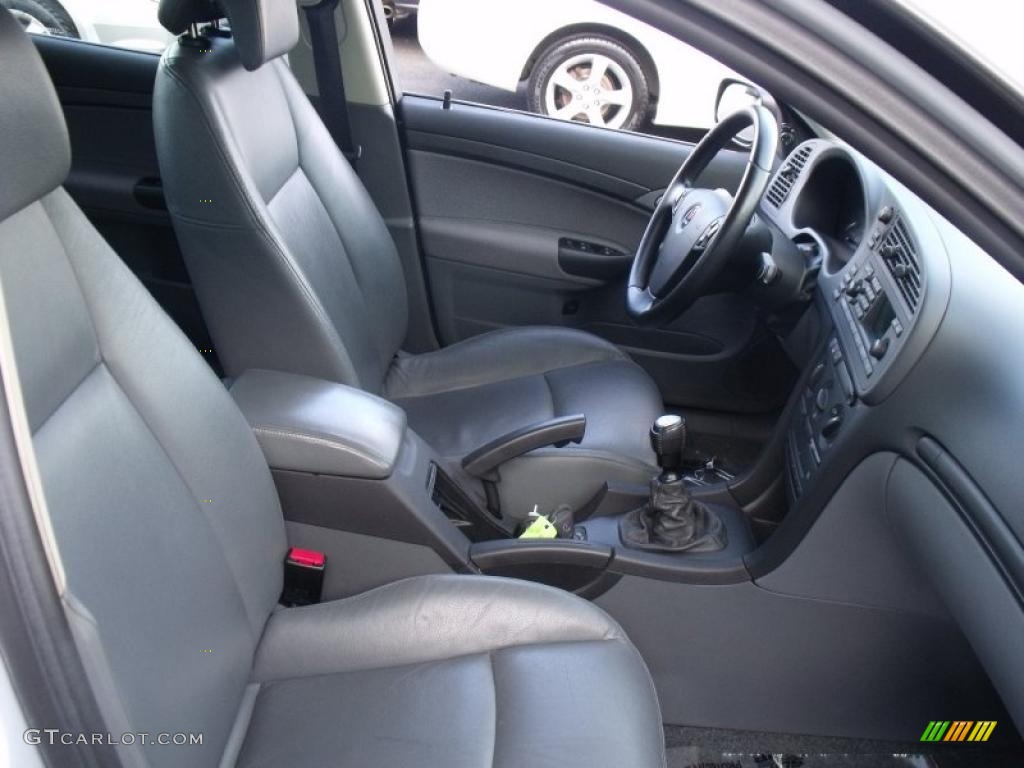 Charcoal Grey Interior 2003 Saab 9-3 Linear Sport Sedan Photo #39699351