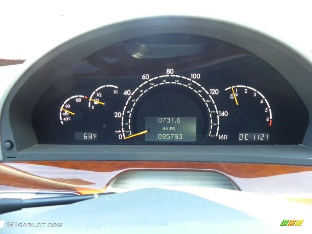 2003 Mercedes-Benz S 430 Sedan Gauges Photo #39701463