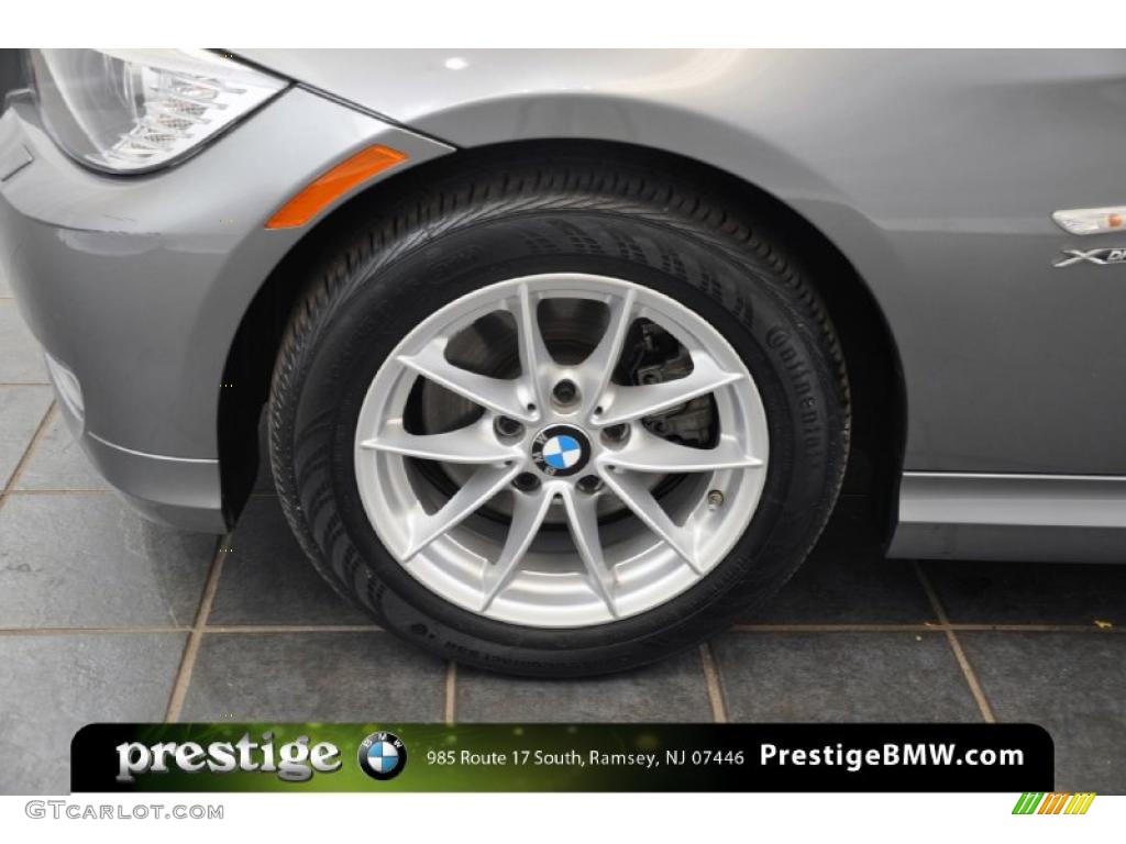 2010 3 Series 328i xDrive Sedan - Space Gray Metallic / Black photo #8