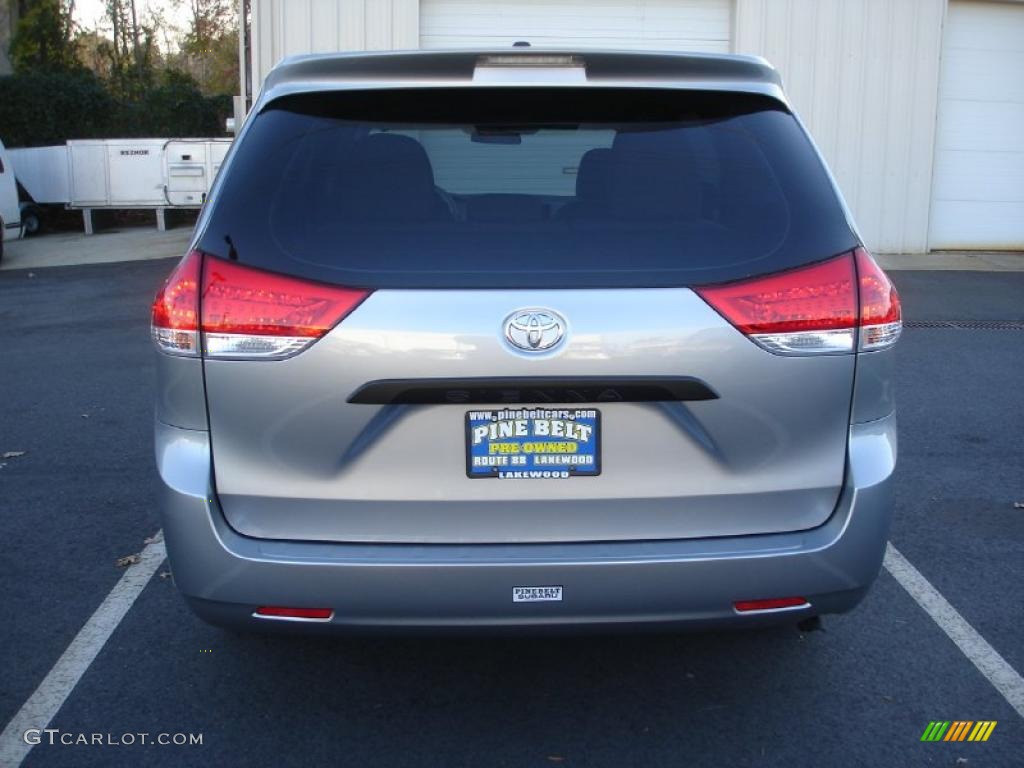 2011 Sienna  - Silver Sky Metallic / Light Gray photo #5