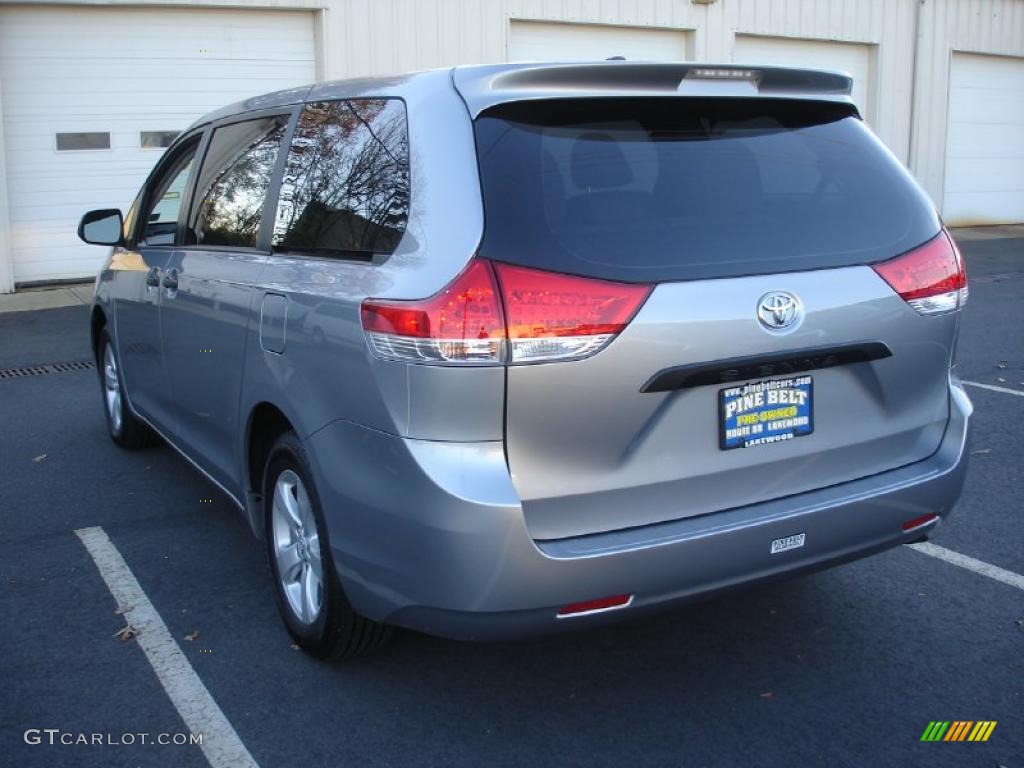 2011 Sienna  - Silver Sky Metallic / Light Gray photo #6