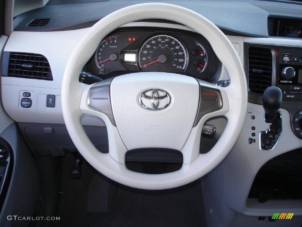 2011 Sienna  - Silver Sky Metallic / Light Gray photo #14