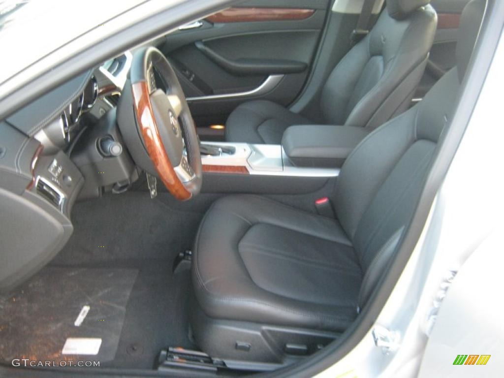 Ebony Interior 2011 Cadillac CTS 3.0 Sedan Photo #39702123