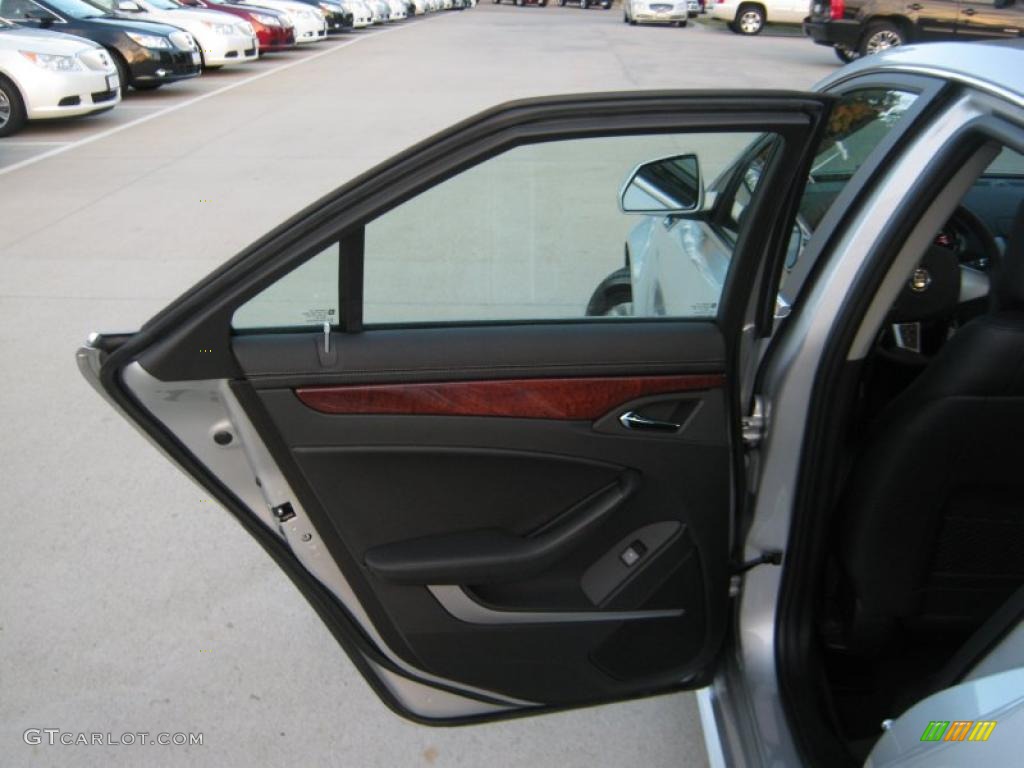 2011 Cadillac CTS 3.0 Sedan Ebony Door Panel Photo #39702219