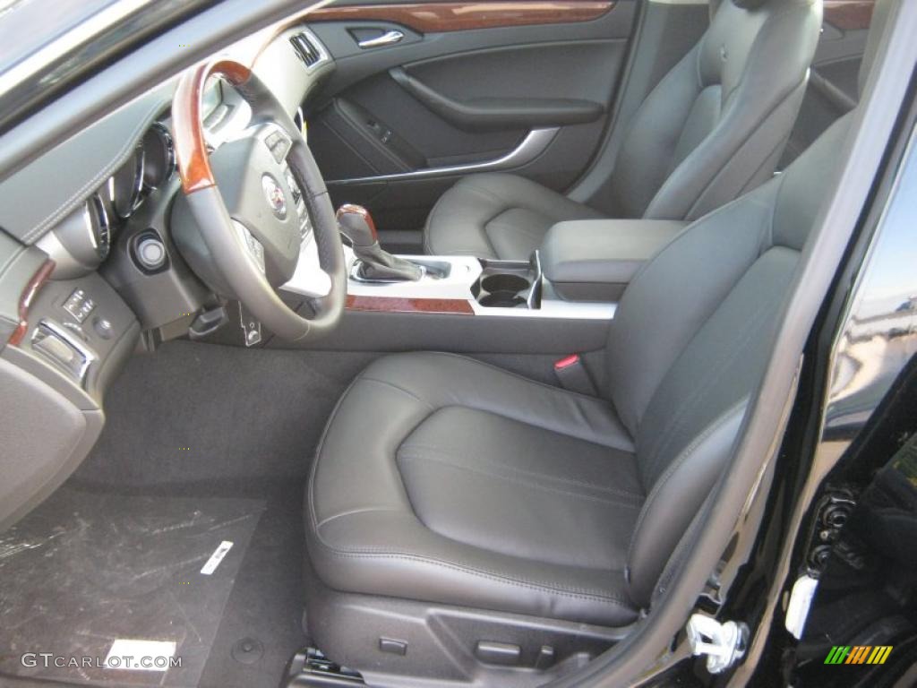 Ebony Interior 2011 Cadillac CTS 3.0 Sedan Photo #39702571