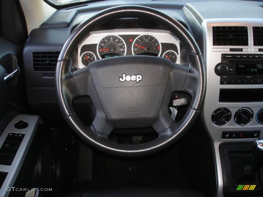 2008 Jeep Patriot Limited 4x4 Dark Slate Gray Steering Wheel Photo #39702879