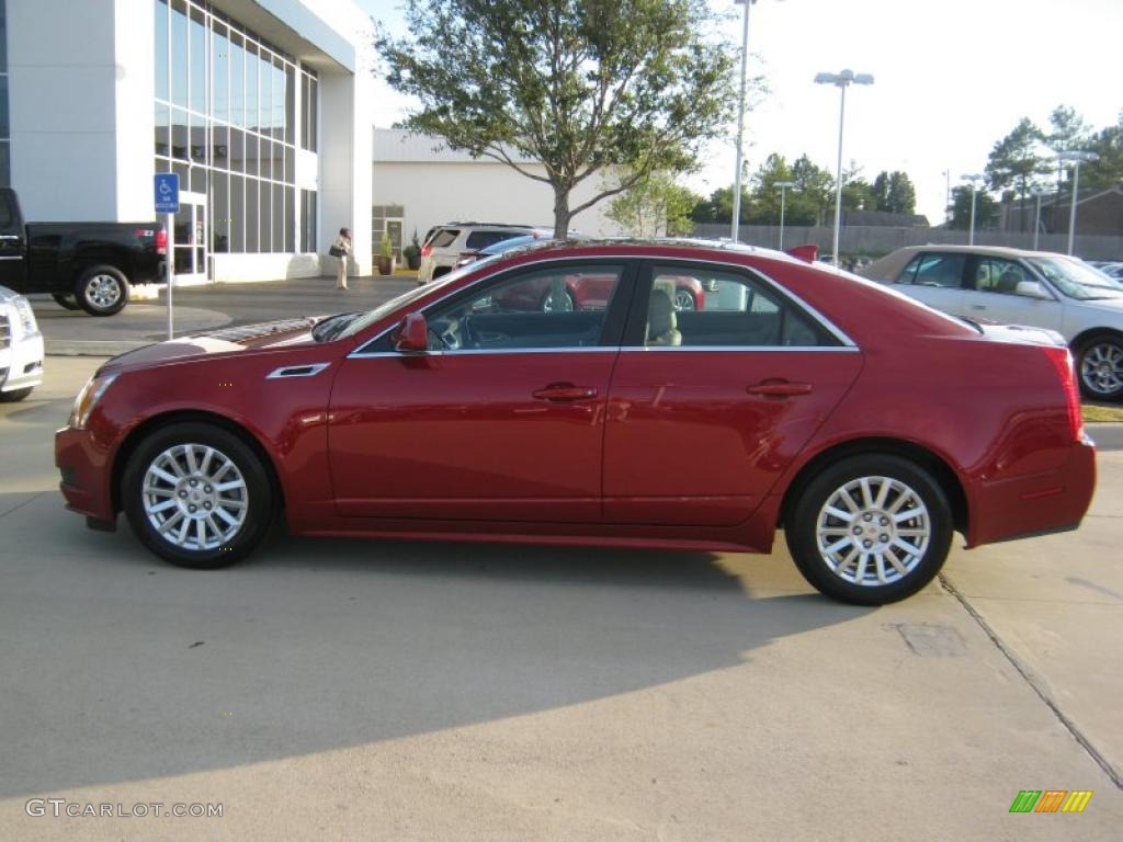Crystal Red Tintcoat 2011 Cadillac CTS 3.0 Sedan Exterior Photo #39703255