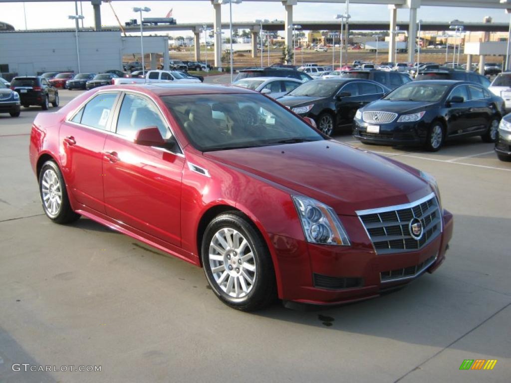 Crystal Red Tintcoat 2011 Cadillac CTS 3.0 Sedan Exterior Photo #39703343
