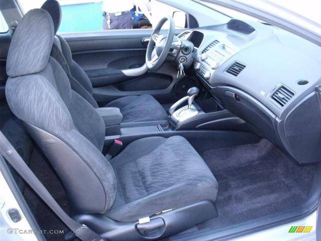 Black Interior 2006 Honda Civic EX Coupe Photo #39703419