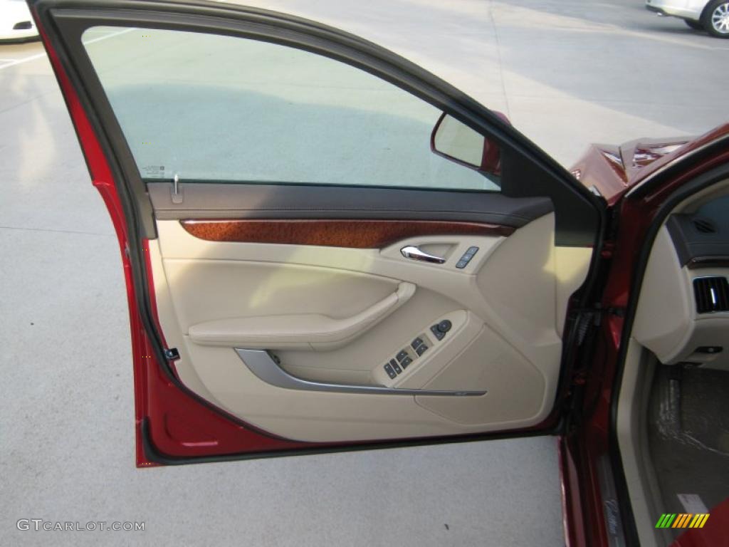 2011 Cadillac CTS 3.0 Sedan Cashmere/Cocoa Door Panel Photo #39703491