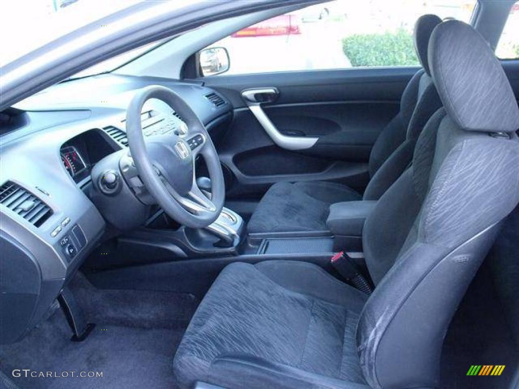 Black Interior 2006 Honda Civic EX Coupe Photo #39703495