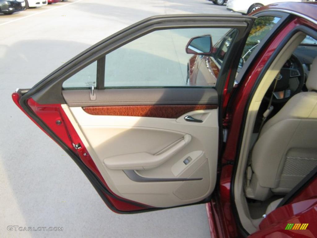 2011 Cadillac CTS 3.0 Sedan Cashmere/Cocoa Door Panel Photo #39703543