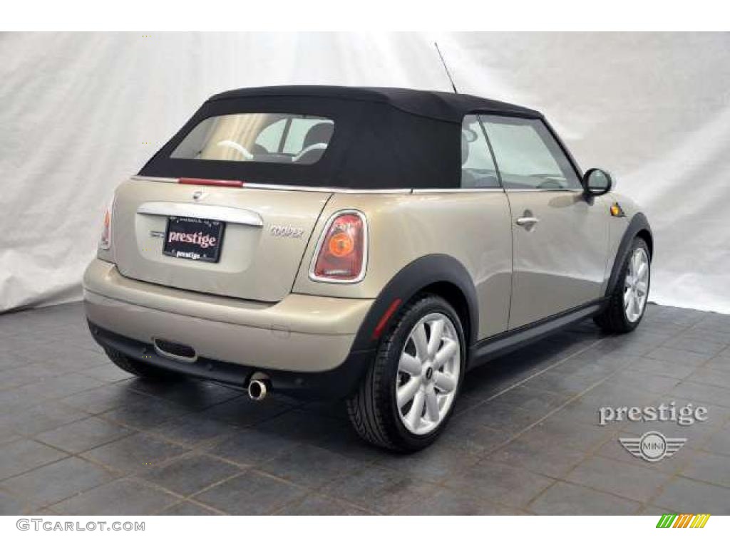 2010 Cooper Convertible - Sparkling Silver Metallic / Punch Carbon Black Leather photo #2