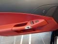 Ebony Black/Red 2011 Chevrolet Corvette Z06 Door Panel