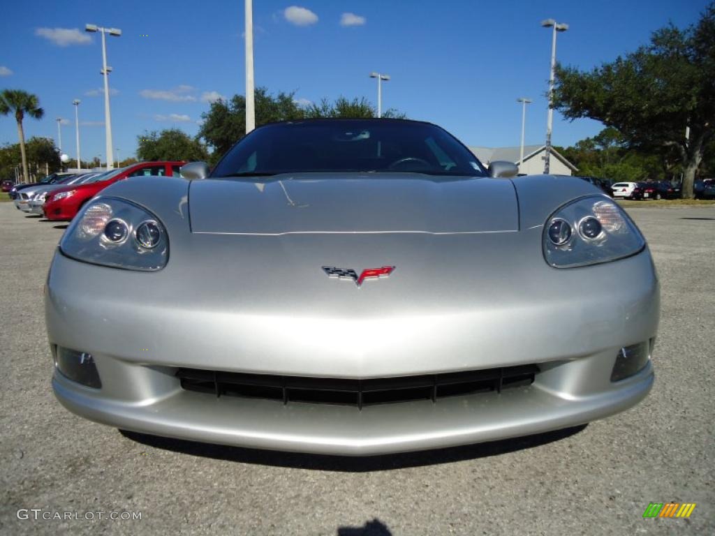 2007 Corvette Convertible - Machine Silver Metallic / Ebony photo #15