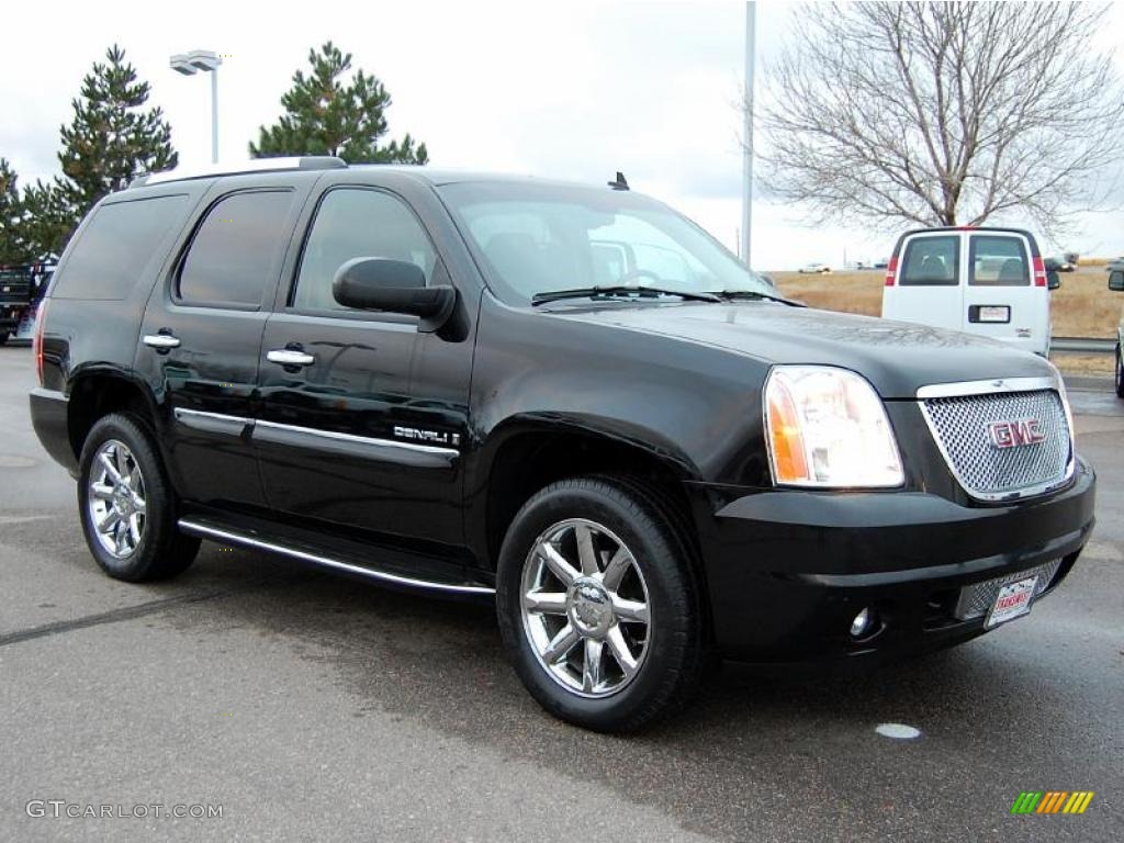Onyx Black 2008 GMC Yukon Denali AWD Exterior Photo #39705663