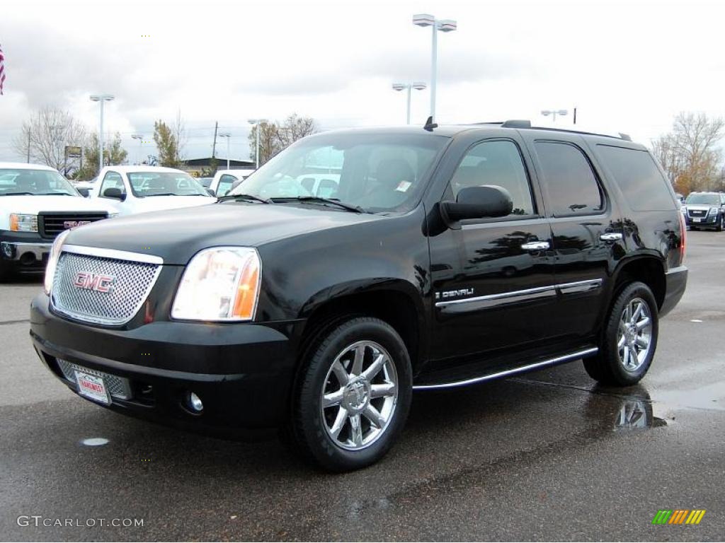 Onyx Black 2008 GMC Yukon Denali AWD Exterior Photo #39705755