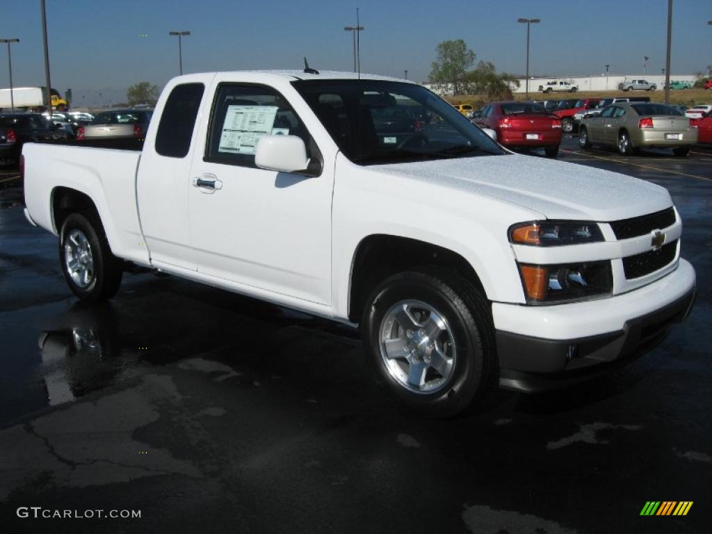 Summit White 2011 Chevrolet Colorado LT Extended Cab Exterior Photo #39705883