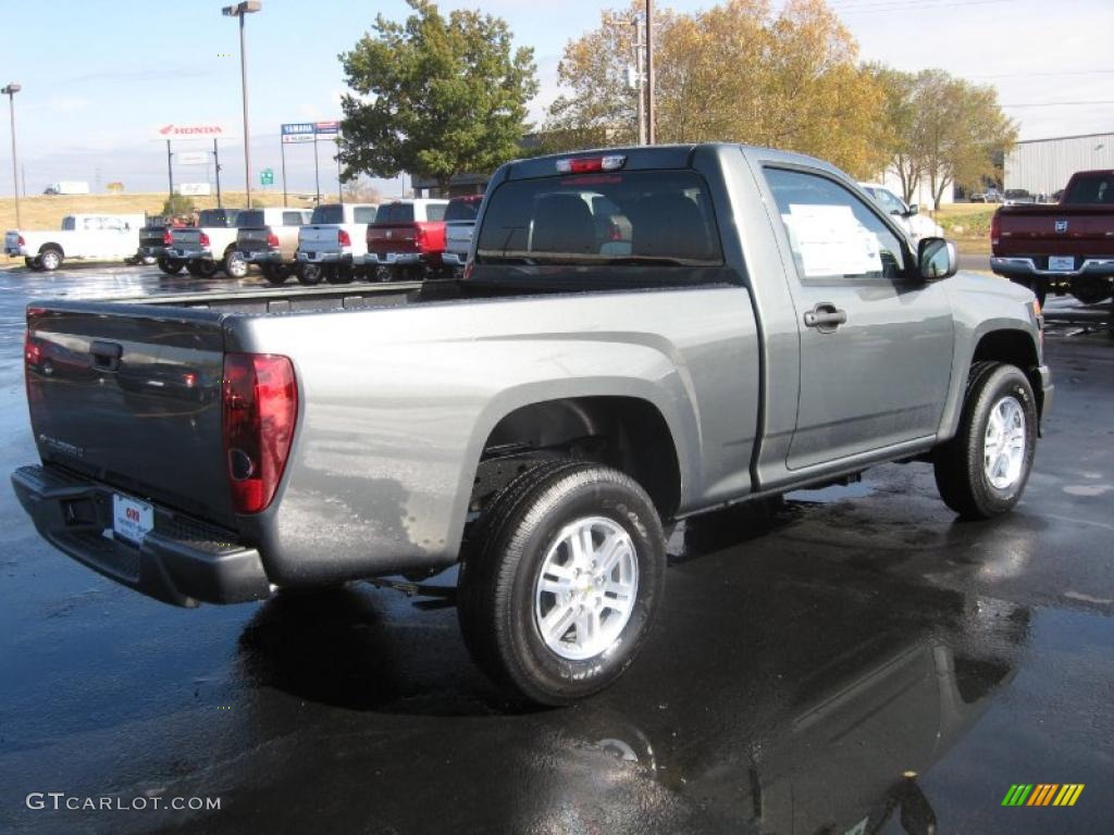 Steel Green Metallic 2011 Chevrolet Colorado LT Regular Cab 4x4 Exterior Photo #39706113