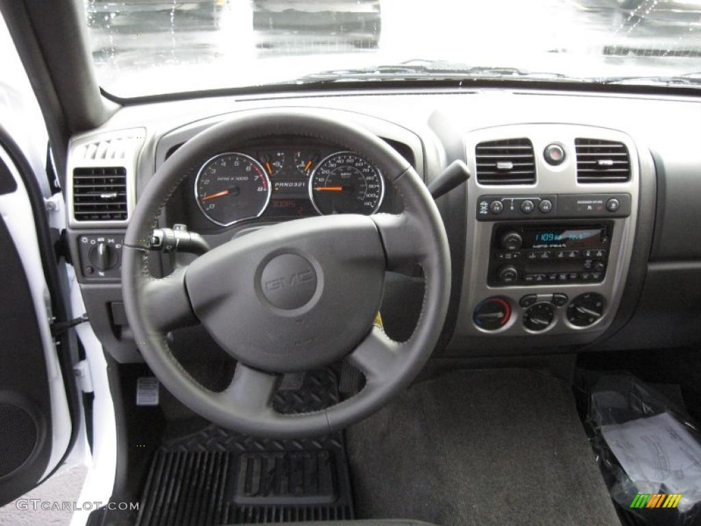 2011 GMC Canyon SLE Extended Cab 4x4 Ebony Dashboard Photo #39706455