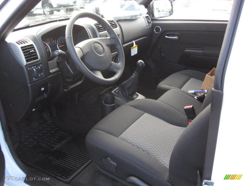 Ebony Interior 2011 Chevrolet Colorado Work Truck Regular Cab Photo #39706655