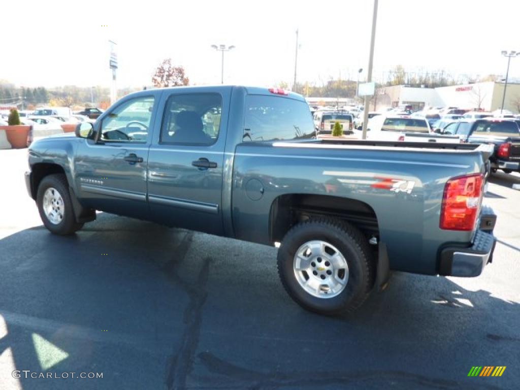 2011 Silverado 1500 LT Crew Cab 4x4 - Blue Granite Metallic / Ebony photo #5