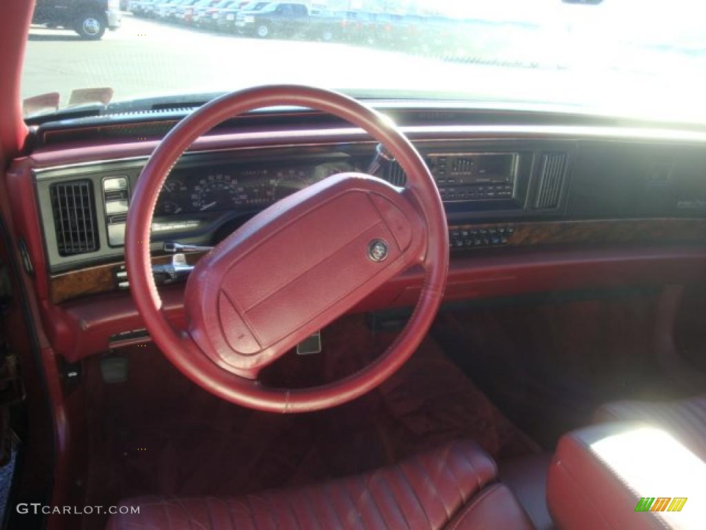 1992 Buick Park Avenue Ultra Supercharged Dark Red Dashboard Photo #39707059
