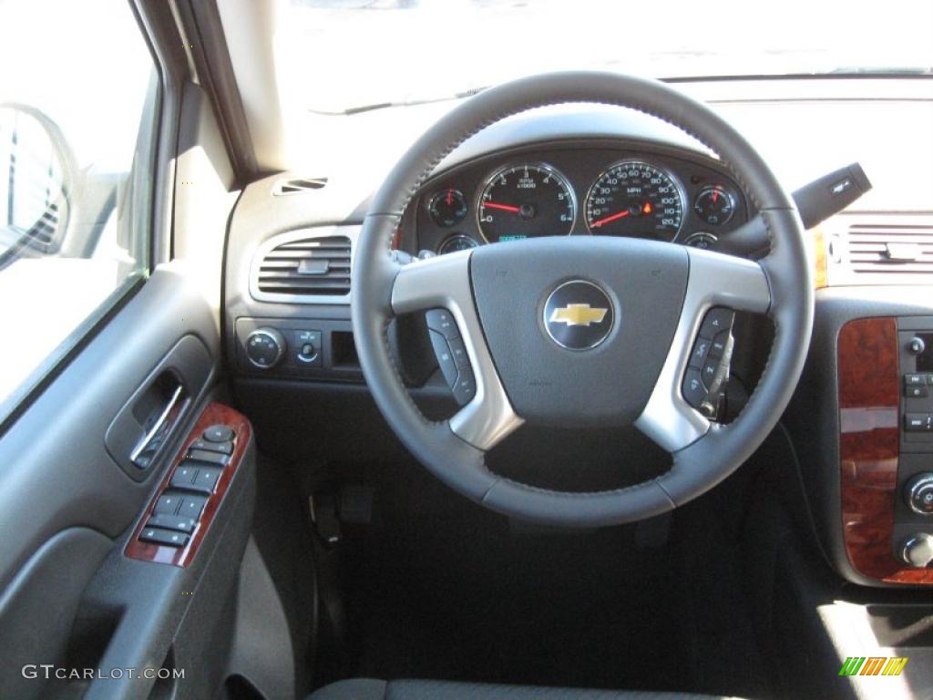 2011 Chevrolet Avalanche LS Ebony Steering Wheel Photo #39707363