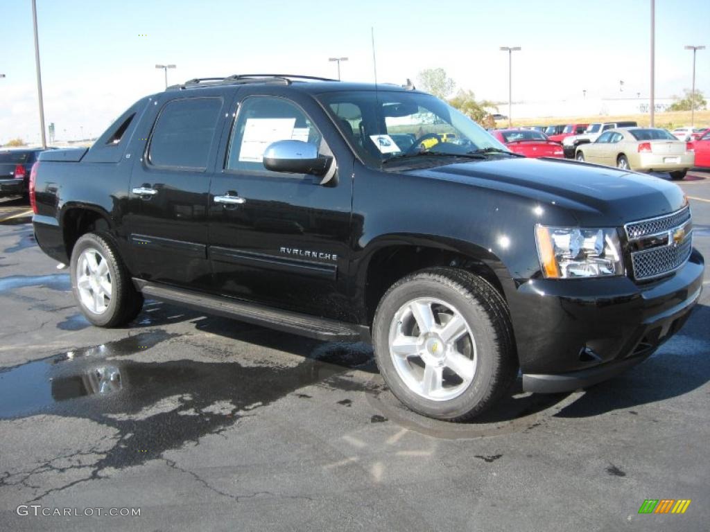 Black 2011 Chevrolet Avalanche LT 4x4 Exterior Photo #39707531