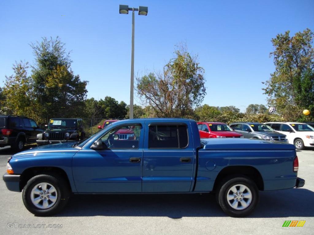 2003 Dakota Sport Quad Cab - Atlantic Blue Pearlcoat / Dark Slate Gray photo #2