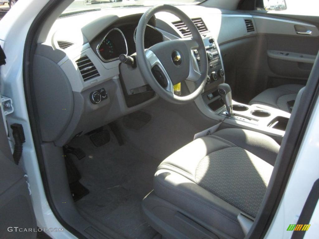 Dark Gray/Light Gray Interior 2011 Chevrolet Traverse LS Photo #39708327