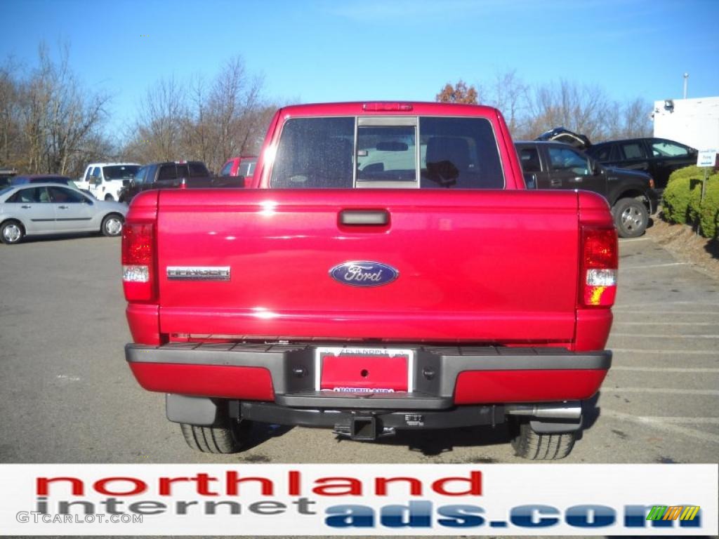 2011 Ranger XLT SuperCab 4x4 - Redfire Metallic / Medium Dark Flint photo #7