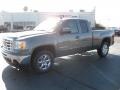 Gray Green Metallic - Sierra 1500 SLT Extended Cab 4x4 Photo No. 1