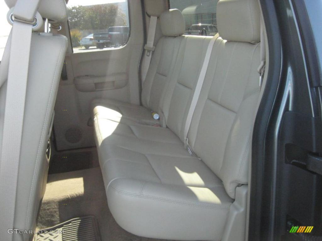 2011 Sierra 1500 SLT Extended Cab 4x4 - Gray Green Metallic / Very Dark Cashmere/Light Cashmere photo #11