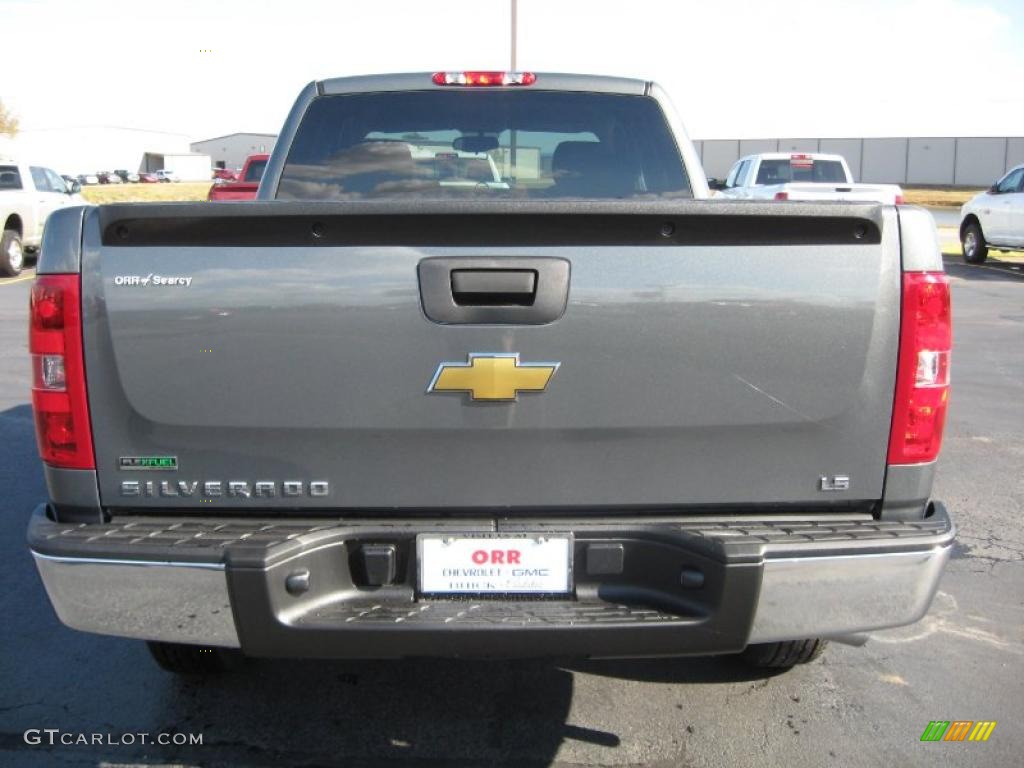 2011 Silverado 1500 LS Extended Cab - Taupe Gray Metallic / Dark Titanium photo #5