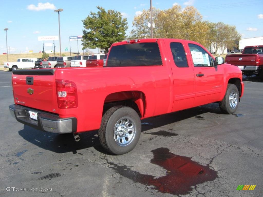 Victory Red 2011 Chevrolet Silverado 1500 LS Extended Cab Exterior Photo #39710603