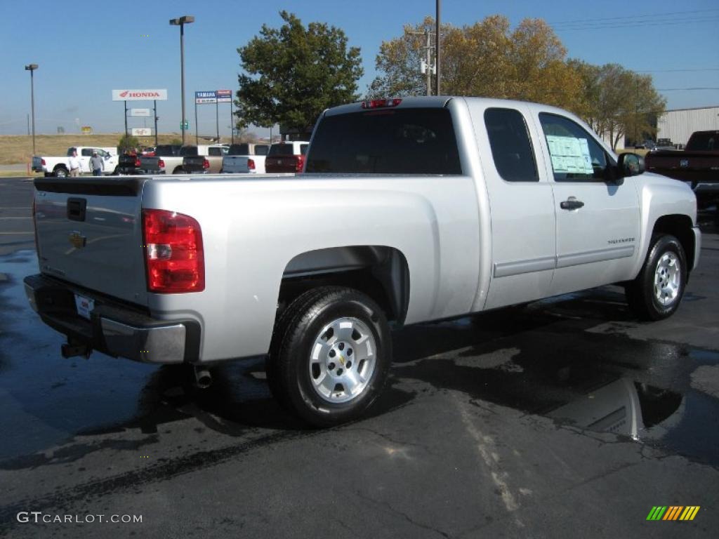 2011 Silverado 1500 LT Extended Cab - Sheer Silver Metallic / Light Titanium/Ebony photo #4