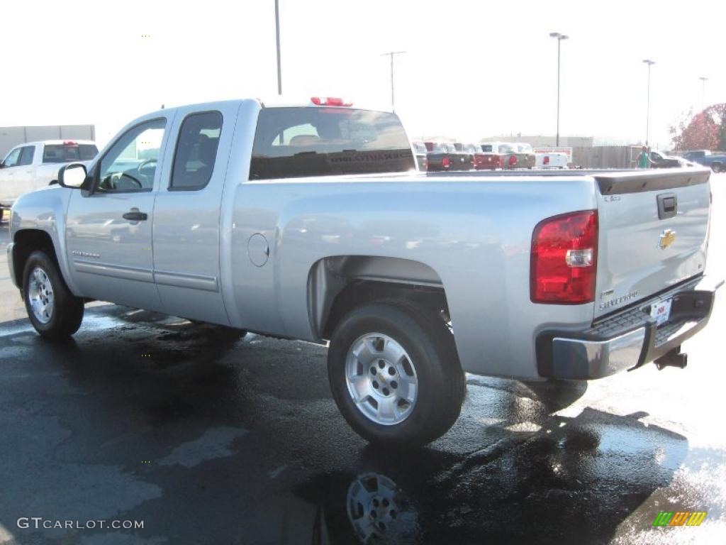 2011 Silverado 1500 LT Extended Cab - Sheer Silver Metallic / Light Titanium/Ebony photo #6